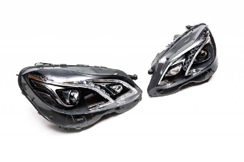 Передні фари (2 шт., рестайлінг, з блоками) Mercedes E-сlass W212 2009-2016 рр.