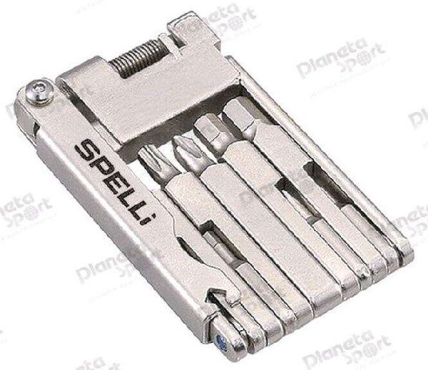 Набор инструмента раскладной (шестигранники 2/ 3/ 4/ 5/ 6 мм + отвертки, спицевой ключ) Spelli FM