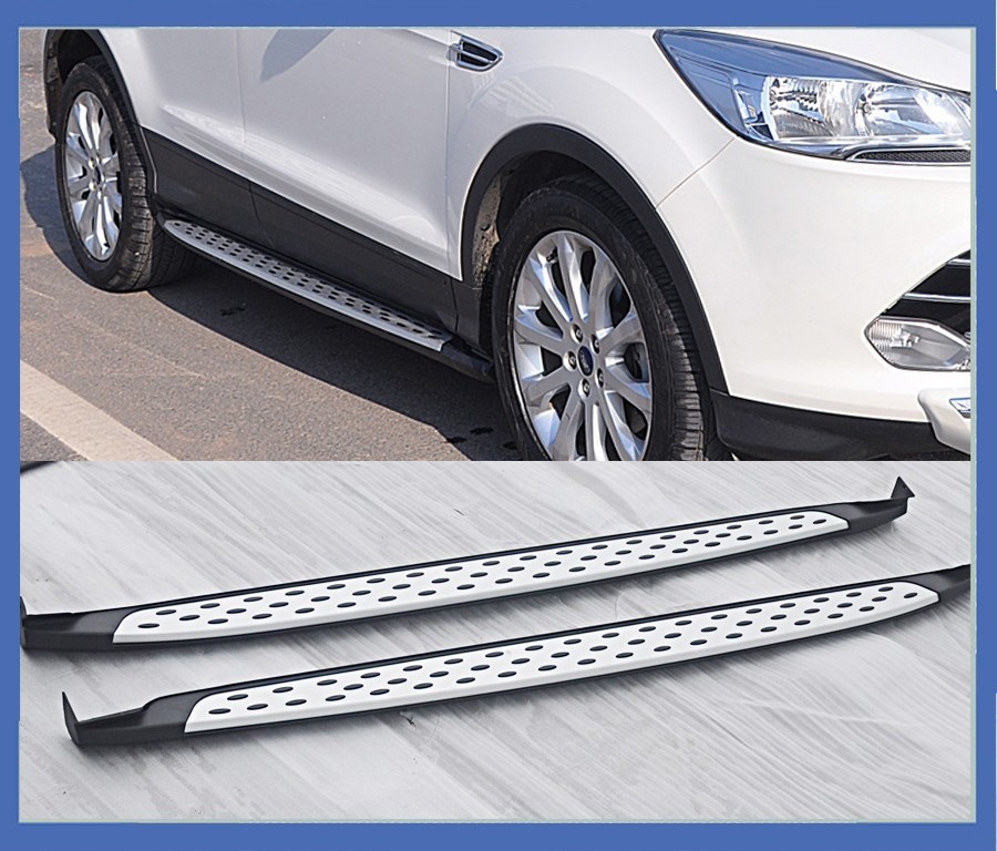 Бокові пороги OEM-V2 (2 шт., алюміній) для Ford Kuga/Escape 2013-2019 рр