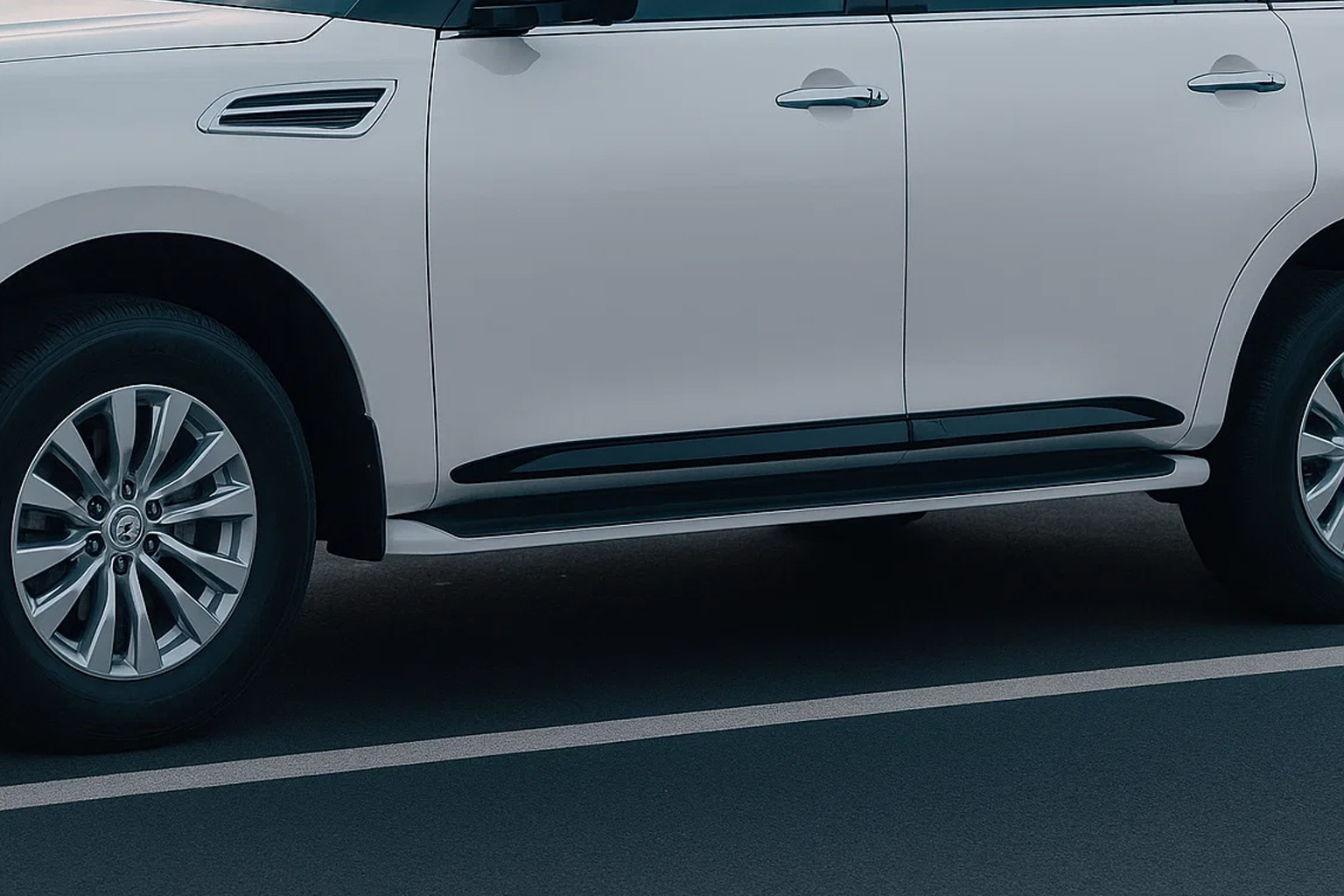 Молдинги дверні (4 шт, чорні) для Nissan Armada 2016-2024 рр