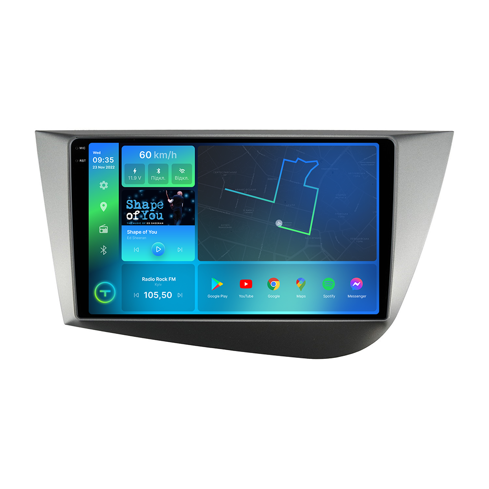 Штатна магнітола Torssen 2K Seat Leon 05-12 FL9 4+64Gb 4G Carplay DSP