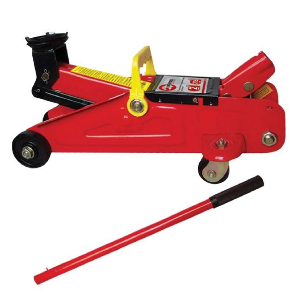 Домкрат гидравлический подкатный 2 т, в чемодане, высота подъема 135-345 мм