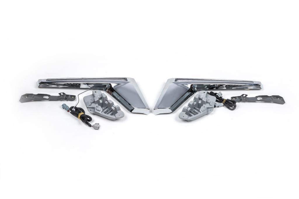Вії з LED (2016↗) Toyota Land Cruiser 200 2007-2021 гг.