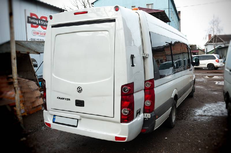 Навісний багажник (під фарбування) Volkswagen Crafter 2006-2016 рр.