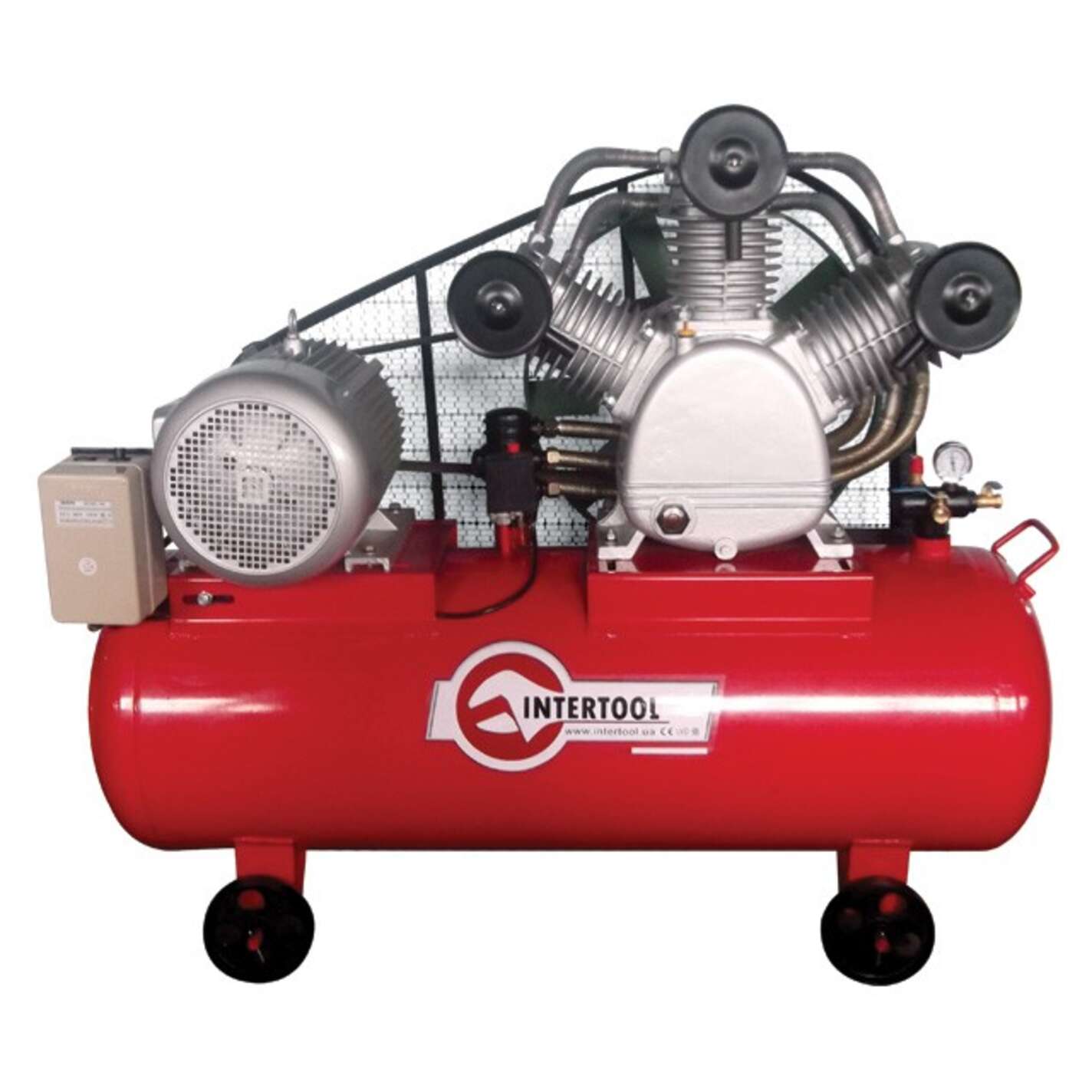 Компресор 300 л, 15 кВт, 380 В, 8 атм, 2000 л/хв. 3 циліндри INTERTOOL