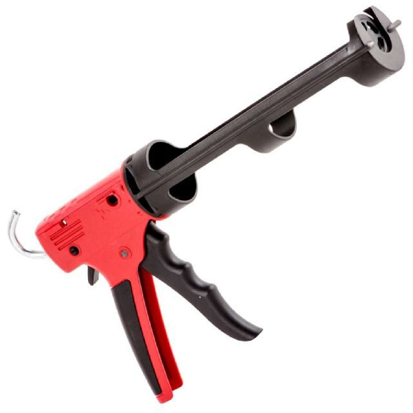 Пистолет для выдавливания силикона, усиленный пластик, 2 режима INTERTOOL