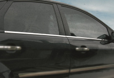 Зовнішня окантовка вікон (4 шт, нерж) Carmos - Турецька сталь Ford Focus II 2005-2008 рр.