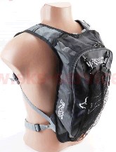 Рюкзак с питьевой системой 20х42х8см, Чёрно-Серый KS