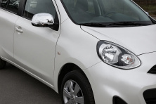 Накладки на дзеркала (2 шт, ABS) Nissan Micra K13 2011-2016 рр.