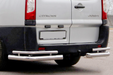 Задні кути AK003-Double (2 шт., нерж.) Fiat Scudo 2007-2015 рр.