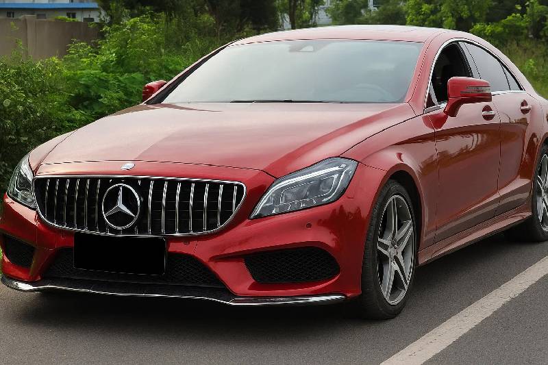 Передня решітка з рамкою 2014-2018 (GT Panamericana) Mercedes CLS C218 2011-2018 рр.