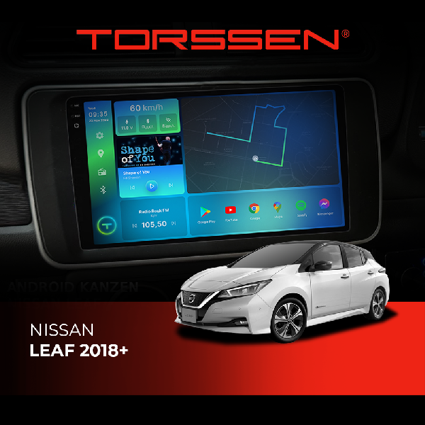 Штатна магнітола Torssen 2K DTS Nissan Leaf 2018+ F9432 4G Carplay DSP