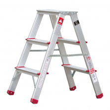 Стремянка алюминиевая двухсторонняя, 3 ступени, высота 660мм