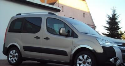 Накладки на арки (4 шт, нерж) 1 бічні двері, нержавіюча сталь Citroen Berlingo 2008-2018 гг.
