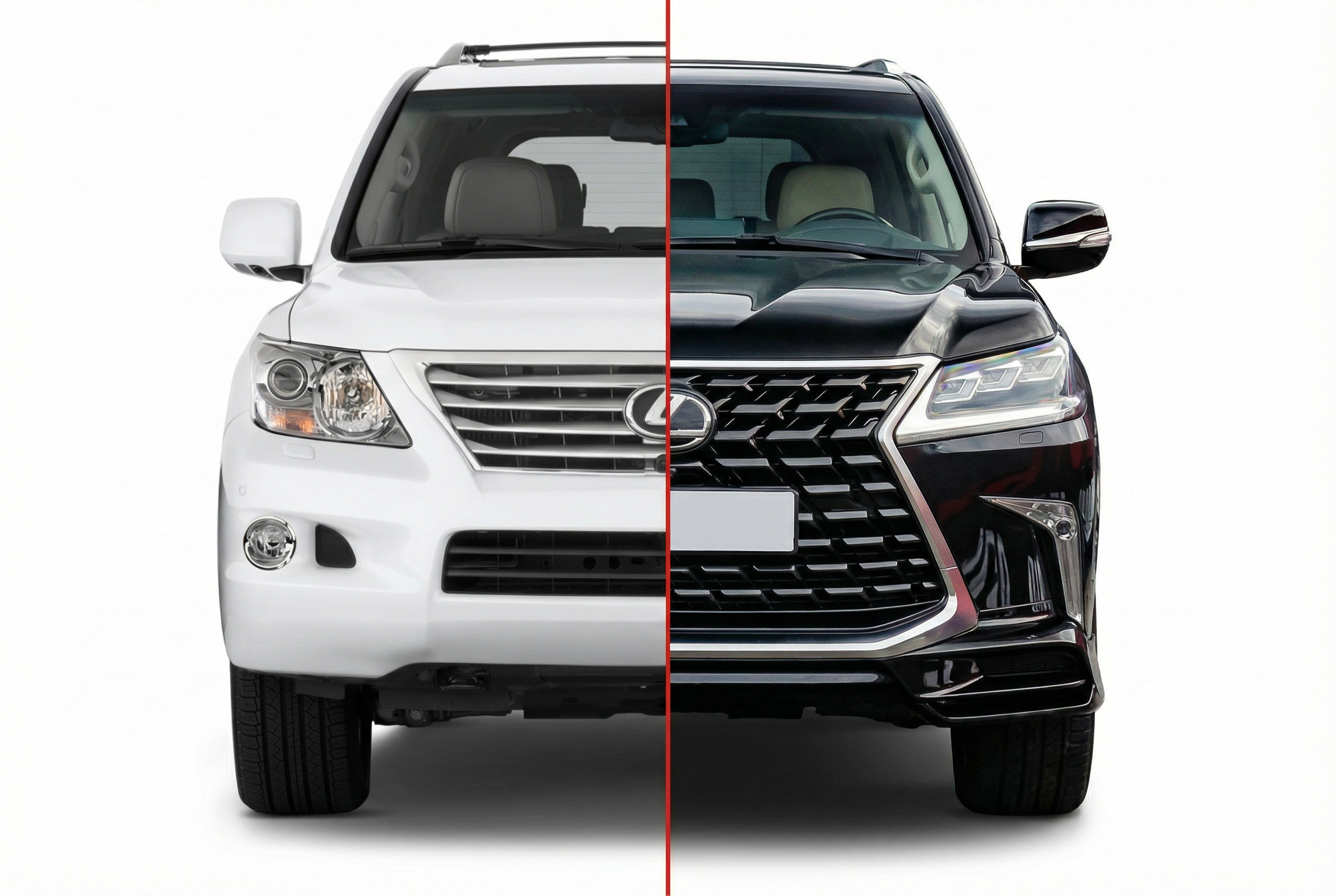 Комплект рестайлінгу з моделі 2008-2016 на TRD Sport (2021-2026) для Lexus LX570/450d 2008-2022 рр