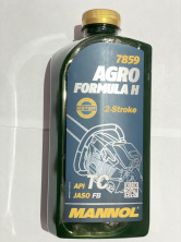 Олія 2T, 1л (мінеральна, для бензопил та мотокос, 7859 Agro HSQ API TC) MANNOL