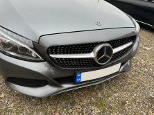Передня решітка Diamond Silver (для Avantgarde/AMG-Line/C43 AMG) 2014-2018, без камери Mercedes C-сlass W205 2014-2021 рр.