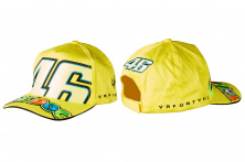 Бейсболка 46 VALENTINO ROSSI (жовта, 100% бавовна)