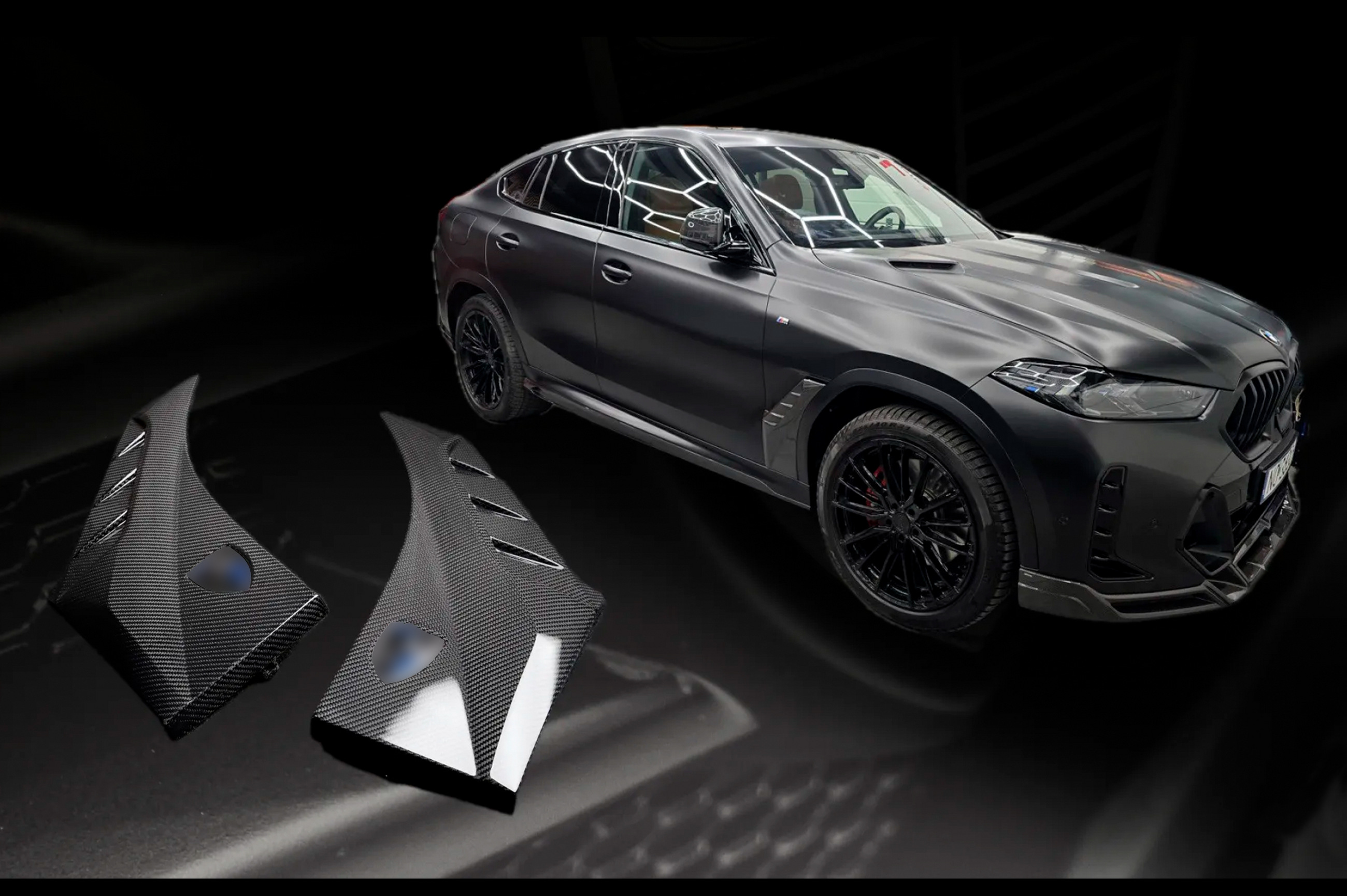 Накладки на крила LRT (2023+, Карбон) BMW X6 G06 2019–2027 гг.