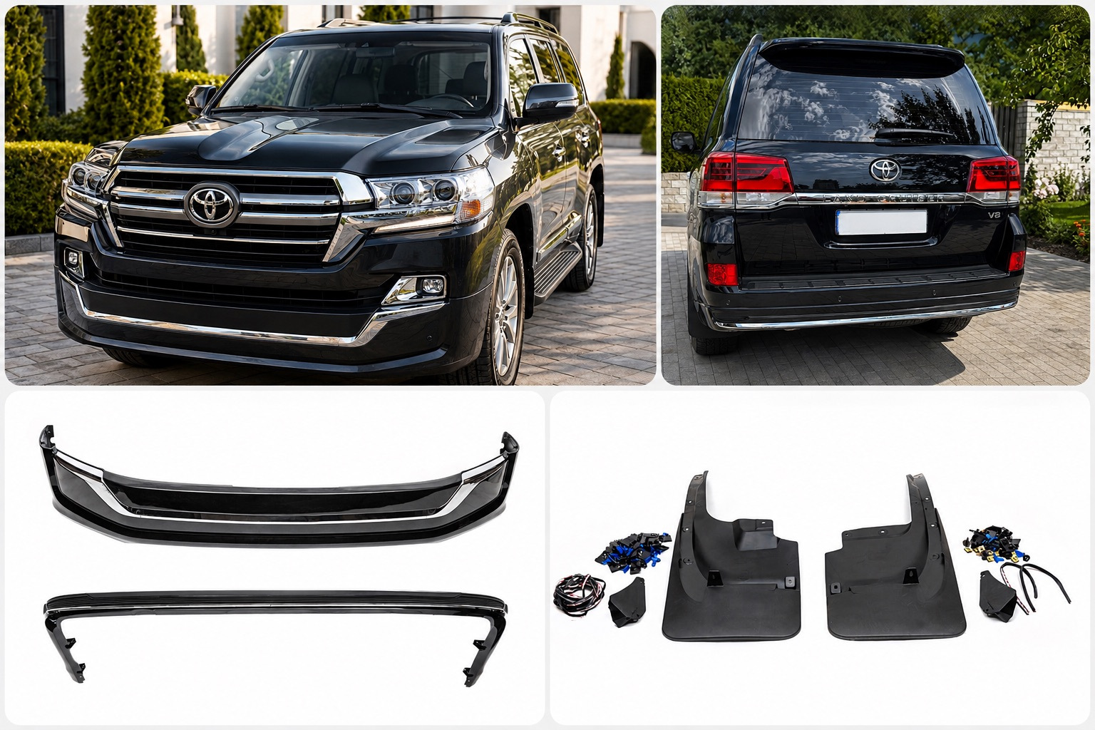 Комплект обвісів 2016-2021 (Executive 2019) Білий колір для Toyota Land Cruiser 200 рр