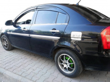 Зовнішня окантовка вікон (4 шт, нерж) Carmos - Турецька сталь Hyundai Accent 2006-2010 рр.