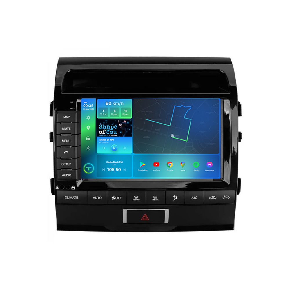 Штатна магнітола Torssen 2K Toyota LC200 2007-2015 climate FL9 4+64Gb 4G Carplay DSP