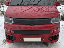 Зимова накладка на нижню решітку Матова Volkswagen T5 2010-2015 рр.