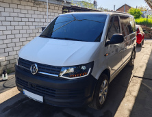 Передні фари з LED вогнями Black (2015-2019, 2 шт) Volkswagen T6 2015-2024 рр.
