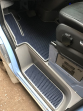 Килимки на пороги (3 шт, EVA, чорні) Mercedes Sprinter W906 2006-2018 рр.
