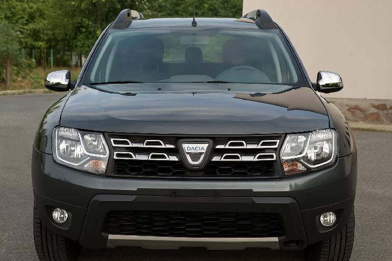 Накладки на дзеркала варіант 1 (2 шт, ABS) Хромований пластик Dacia Duster 2008-2018 рр.