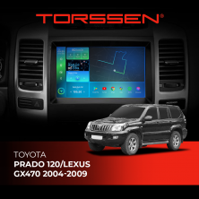Штатна магнітола Torssen 2K Toyota Prado 120/Lexus GX470 04-09 F9232 4G Carplay DSP