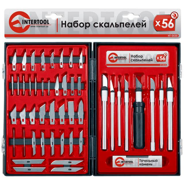 набір скальпелів 56 од. у пластиковому футлярі