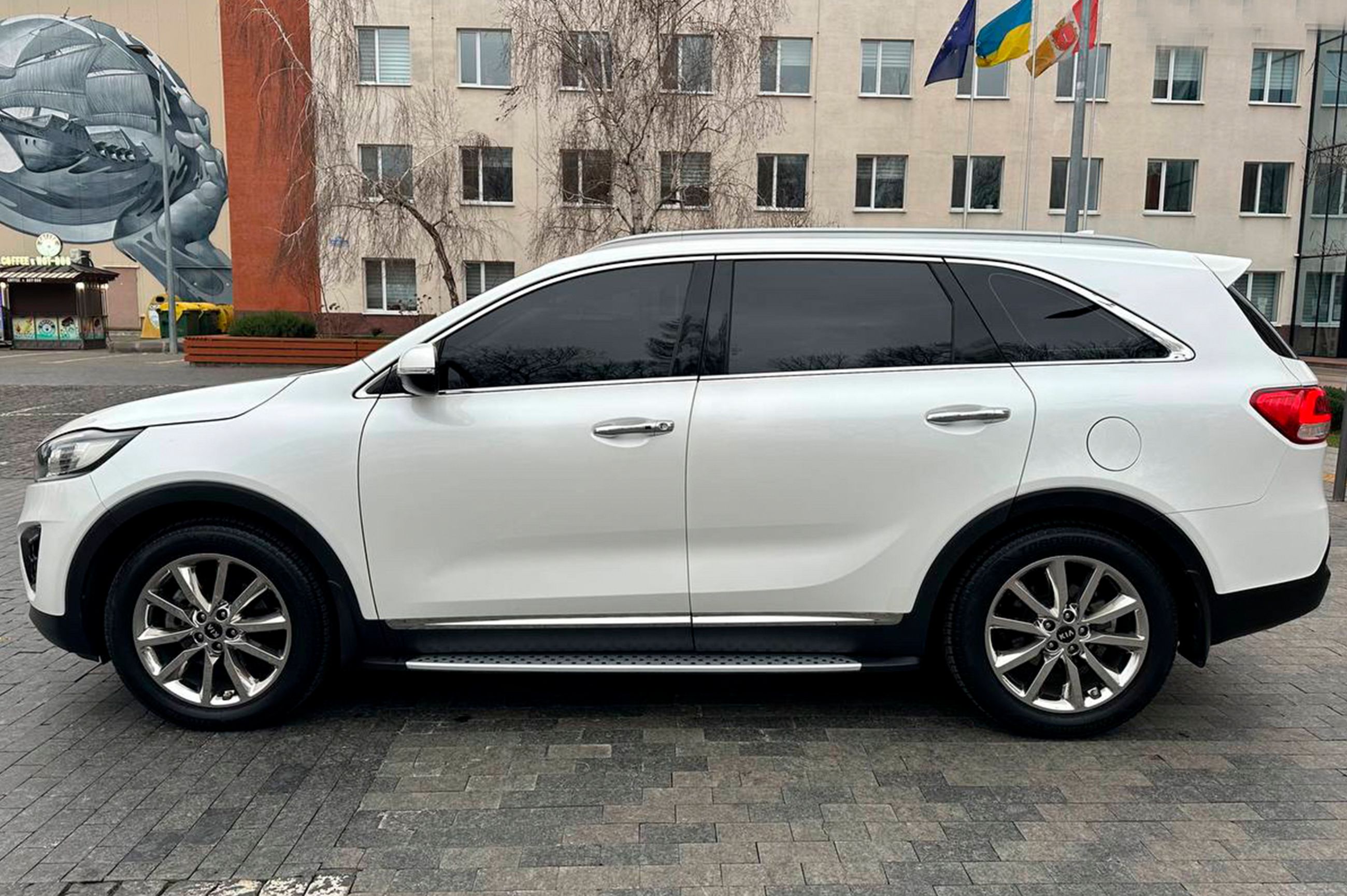 Бокові пороги BMW style (2 шт) для Kia Sorento III UM 2014-2020 рр