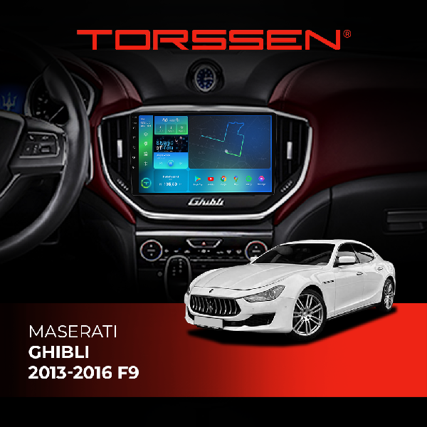 Штатна магнітола Torssen Maserati Ghibli 2013-2016 F9432 4G Carplay DSP