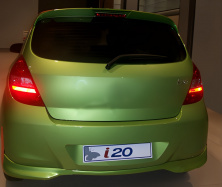 Задня нижня накладка (під фарбування) Hyundai I-20 2008-2012 рр.
