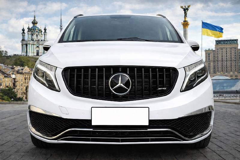 Передня решітка GT Panamericana Black (2014-2019 для V-class) Mercedes Vito/V-class W447 2014- рр.