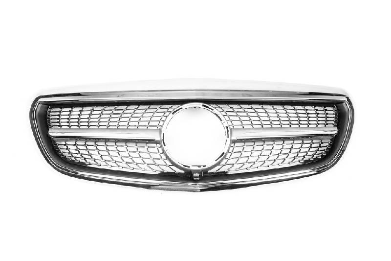 Передня решітка Diamond (для Classic і Exclusive, 2016-2019) З місцем під камеру Mercedes E-сlass W213 2016-2023 рр.