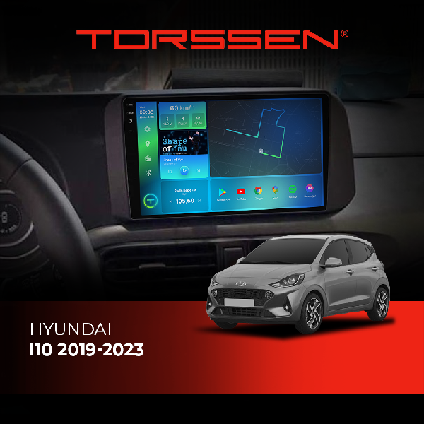 Штатна магнітола Torssen 2K Hyundai I10 2019-2023 F98256 4G Carplay DSP