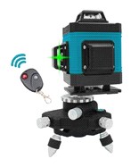 Нивелир лазерный KRAISSMANN 12 3D-LLA 25 RG Профессиональная линия (3D) 12-лучевой зеленый лазер, Рабочий диапазон: 25 м, 10 мВт, пульт VRL