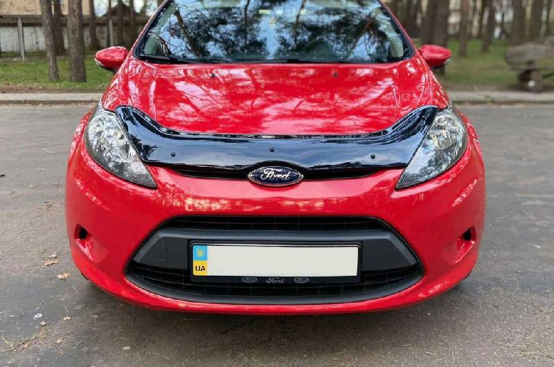 Дефлектор капота 2008-2013 (EuroCap) Ford Fiesta 2008-2017 рр.
