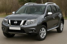 Накладки на дзеркала V1 (2 шт, ABS) Nissan Terrano 2014- рр.