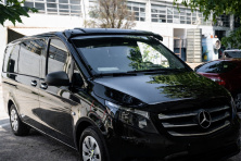Козирьок на лобове скло (чорний глянець, 5мм) Mercedes Vito/V-class W447 2014- рр.