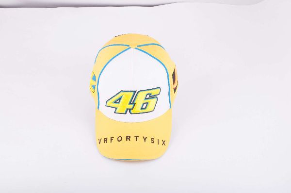 Бейсболка 46 VALENTINO ROSSI (желто-белая)