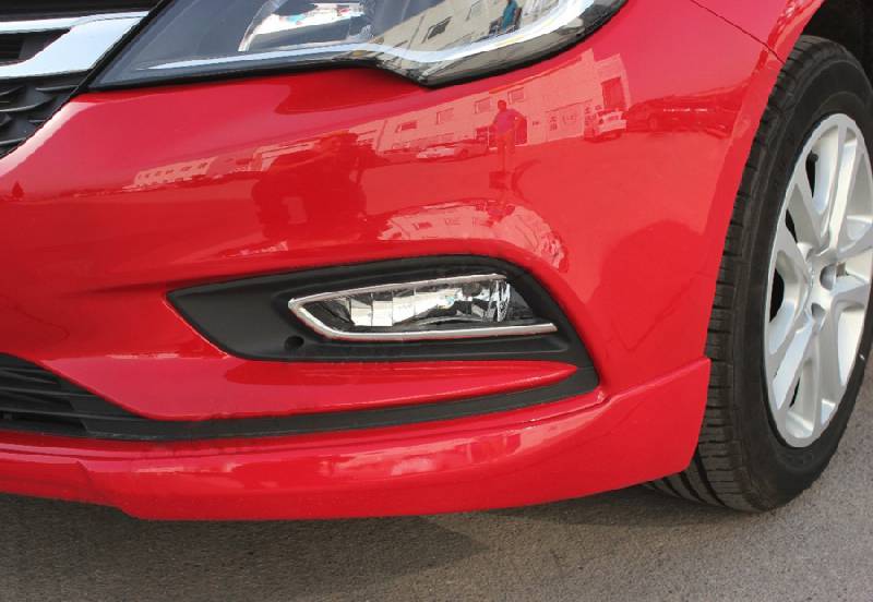 Окантовка протитуманних ліхтарів OmsaLine (2 шт., нерж.) Opel Astra K 2016-2021 рр.