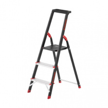 Лестница 3 ступени, лоток для инвентаря, стальной профиль, высота верхней ступени 630мм, 409х667х1132мм, 150кг