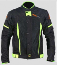 Мотокуртка (текстиль) ( size:2XL, чорна) (JK37)