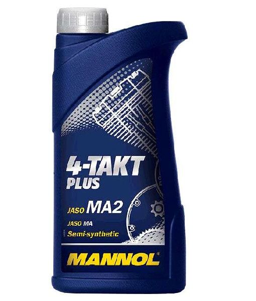 Масло 4T, 1л (SAE 10W-40, полусинтетика, 4-Takt Plus API SL) MANNOL VDKI