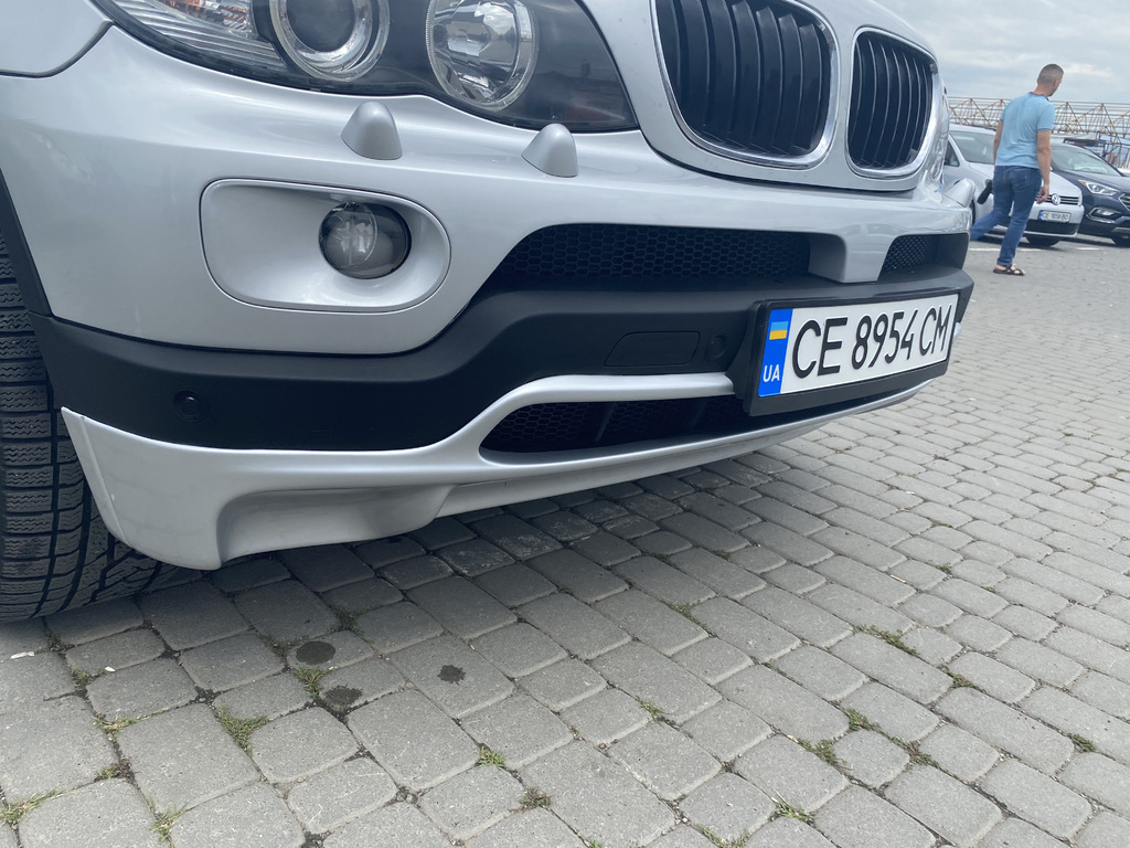 Накладка на передній бампер (2003-2006, під фарбування) для BMW X5 E53 рр