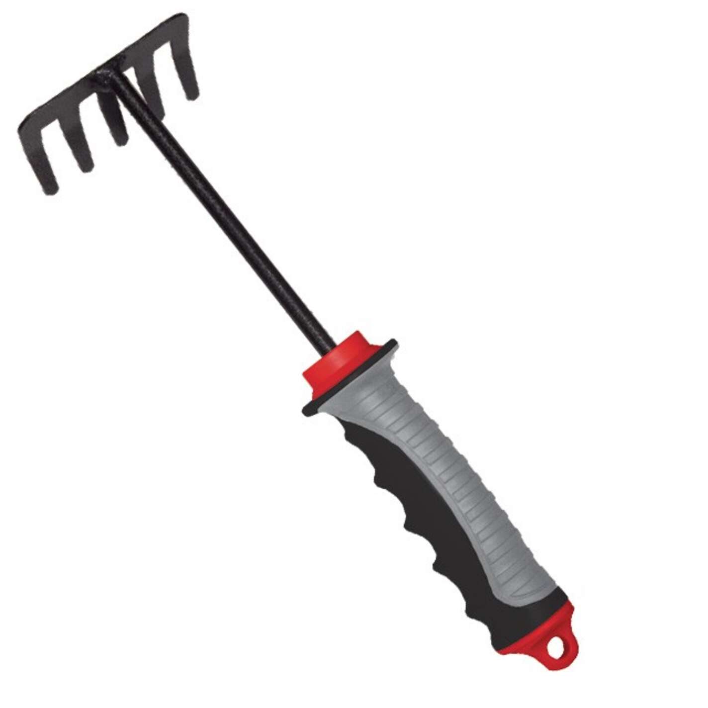 Грабли садовые 245 мм x 118 мм с комбинированной рукояткой INTERTOOL