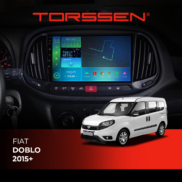 Штатна магнітола Torssen Fiat Doblo 15+ F9232 4G Carplay DSP
